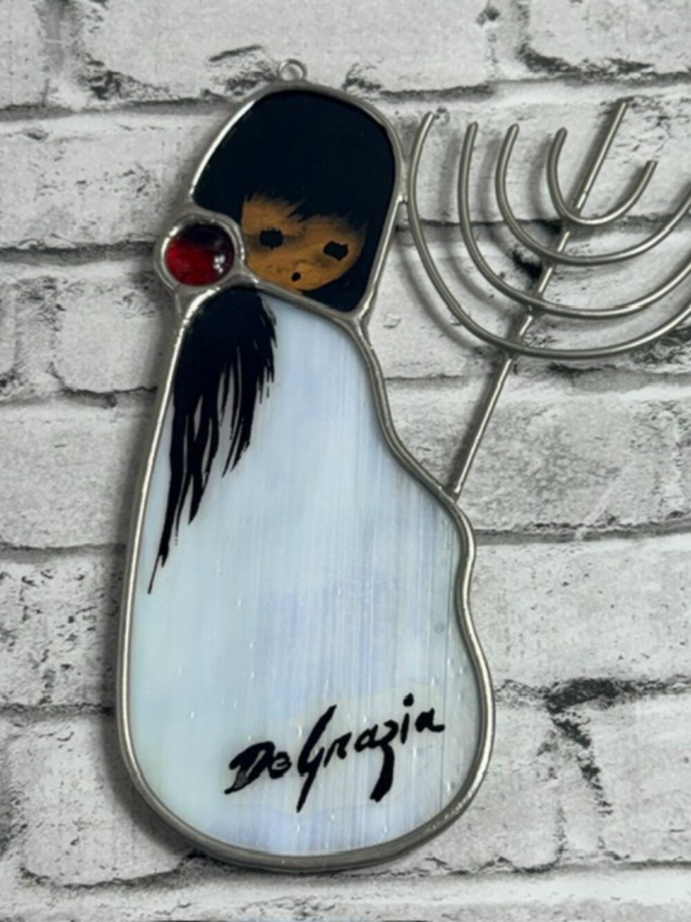 De Grazia Stained Glass Degrazia Goebel Wall Hanging Window Panel Suncatcher